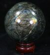 Flashy Labradorite Sphere - Great Color Play #32074-2